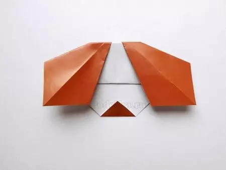 Origami fan kleurde papier: Hoe kinne jo blommen meitsje fan dûbelsidich papier mei jo eigen hannen? Ambachten foar bern, ljochte modellen fan iensidich papier 26933_11