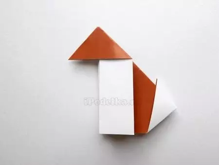 Origami kubva papepa renje: Maitiro ekuita maruva kubva papepa-maviri emapepa nemaoko ako? Mhizha yevana, mhando dzenje kubva kune rimwe-rakapetwa pepa 26933_19