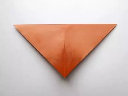 Origami មកពីក្រដាសពណ៌: របៀបធ្វើផ្កាពីក្រដាសទ្វេដងដោយដៃរបស់អ្នកផ្ទាល់? សិប្បកម្មសម្រាប់កុមារម៉ូដែលពន្លឺពីក្រដាសមួយចំហៀង 26933_6
