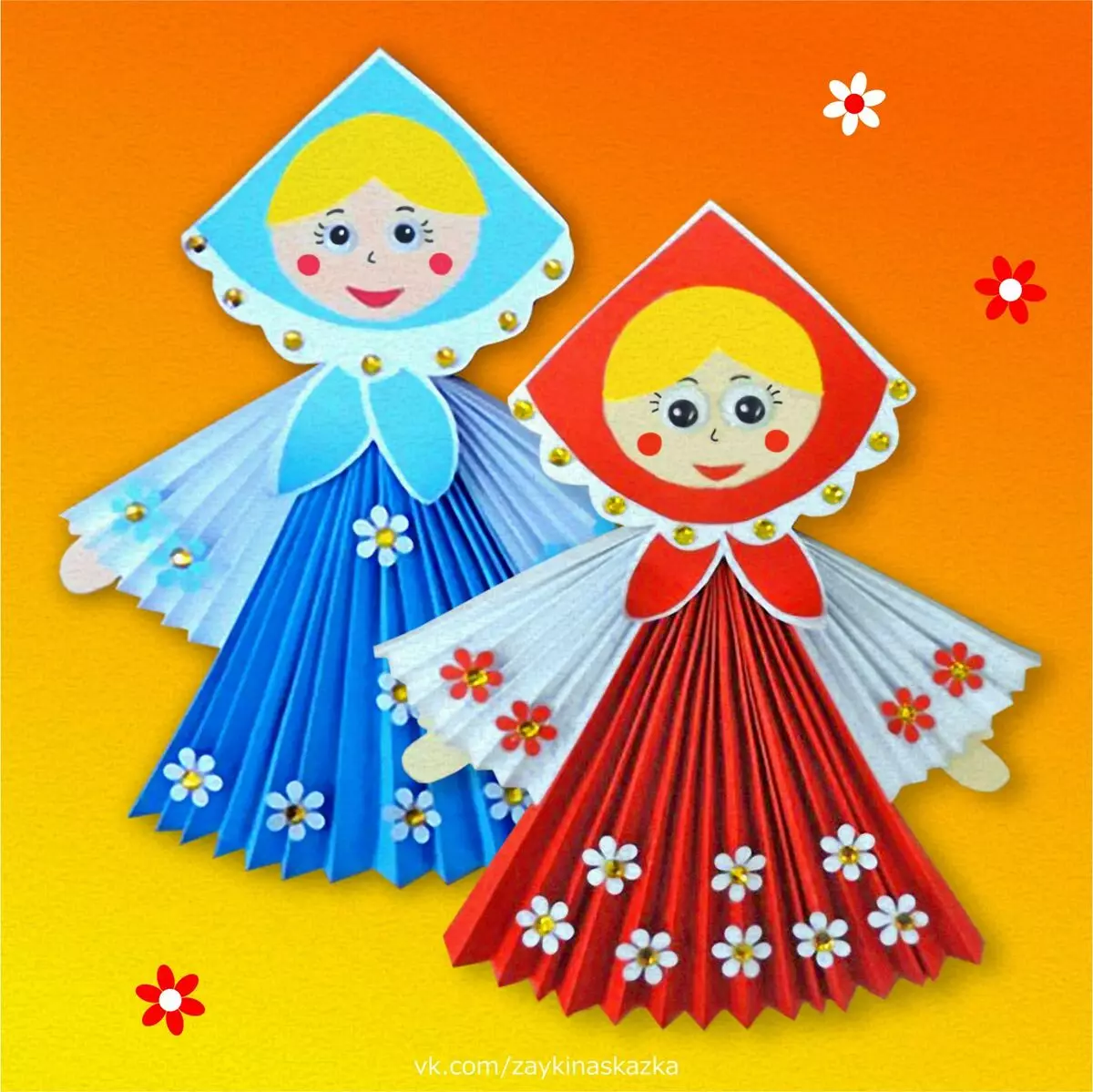 «Масленица» оригами: балаларға арналған қағаз қолөнер. Модульдік, көлемді және басқа да оригами оны өзіңіз істей 26940_2