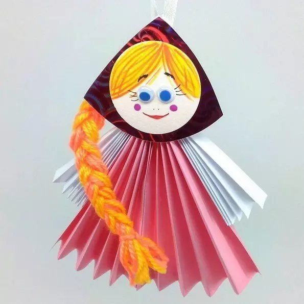“Maslenitsa”Origami：來自兒童紙的工藝品。模塊化，體積和其他摺紙自己做到了 26940_3