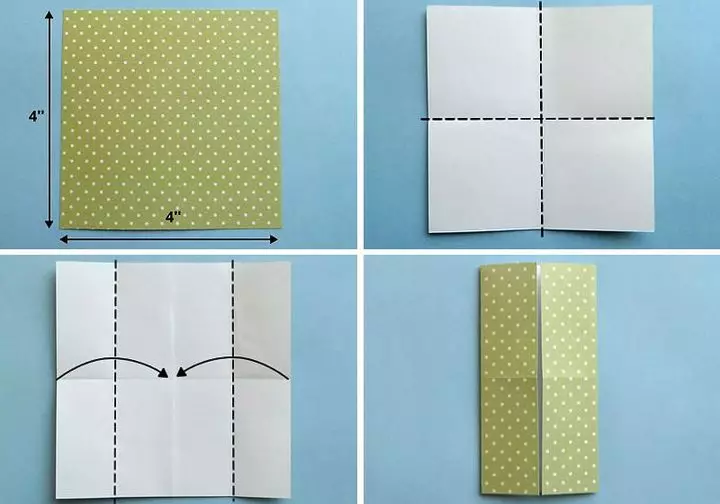 Origami-dāvanu mamma 8. martā: gaismas shēmas. Ko dot no manas meitas? Papīra amatniecība to dara pats, pakāpeniski norādījumi 26946_25