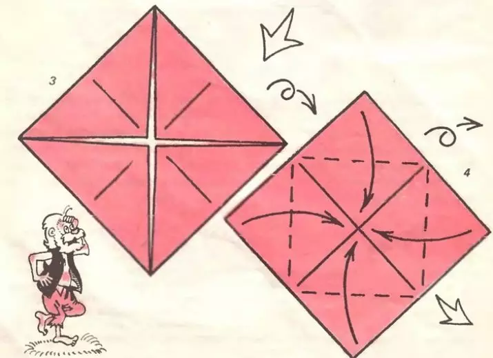 Origami-Fairy Tales. Գյուղացու եւ նավակի մասին, թղթի հեքիաթներ ծովահենների եւ «Տերեմոկ» -ի մասին, տղամարդու եւ թագավորի մասին: Թղթի այլ հեքիաթների սխեմաներ 26948_18