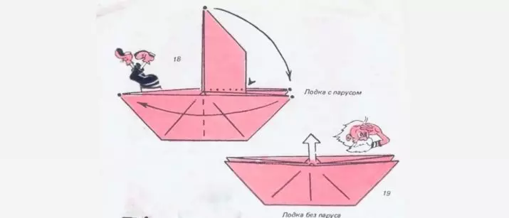 Origami-Peri Masalları: Köylü ve tekne hakkında, çocuklar için Korsanlar ve 