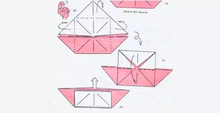 Origami-Fairy Tales. Գյուղացու եւ նավակի մասին, թղթի հեքիաթներ ծովահենների եւ «Տերեմոկ» -ի մասին, տղամարդու եւ թագավորի մասին: Թղթի այլ հեքիաթների սխեմաներ 26948_23