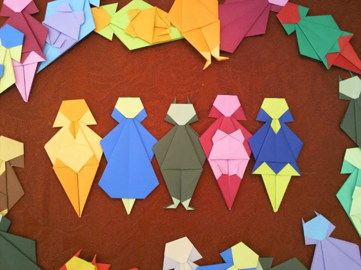 Оригами человечек