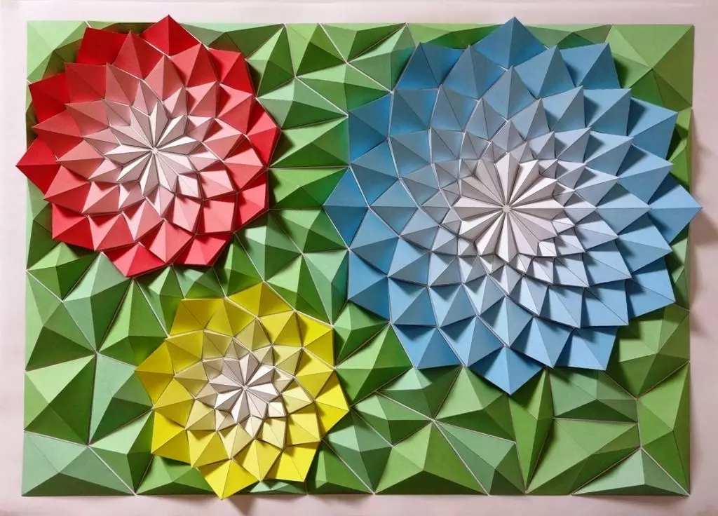 Origami (97 mafoto): Chii icho? Manhamba naKurume 8 yebhuku rekunyorera. Mhando dzeJapan Art Folding mapepa mapepa. Maitiro Ekuita Zvakasiyana Nhamba? 26950_28