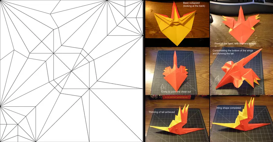 Origami (97 mafoto): Chii icho? Manhamba naKurume 8 yebhuku rekunyorera. Mhando dzeJapan Art Folding mapepa mapepa. Maitiro Ekuita Zvakasiyana Nhamba? 26950_42