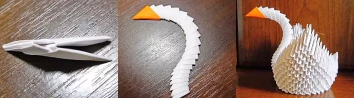 Origami White Paper A4: Light Origami lastele 8-9 ja 12-13 aastat vana, ilusad lihtsad käsitöö algajatele. Lehtnäitajate järkjärgulised skeemid 26951_23