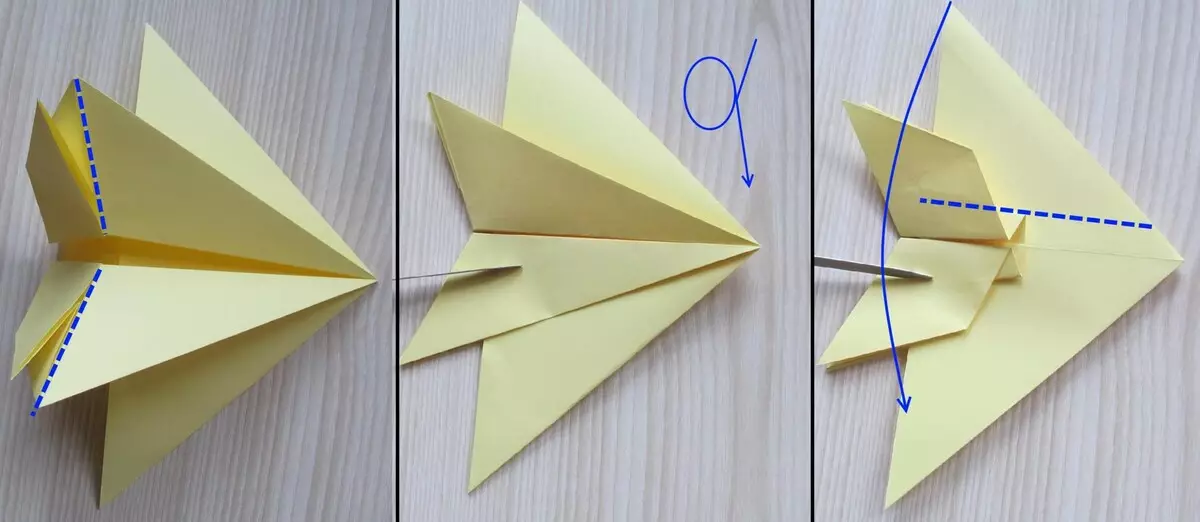 Орігамі «Військова техніка»: модульне орігамі з паперу для дітей і початківців. Як зробити об'ємні фігури за схемою своїми руками? 26959_11