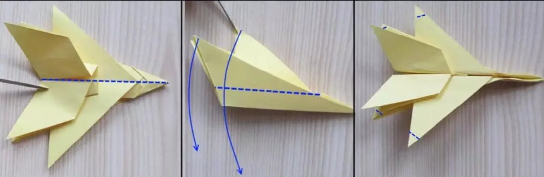 Origami « Technique militaire »: papier origami modulaire pour les enfants et les débutants. Comment faire des figures volumétrique selon le schéma avec vos propres mains? 26959_9