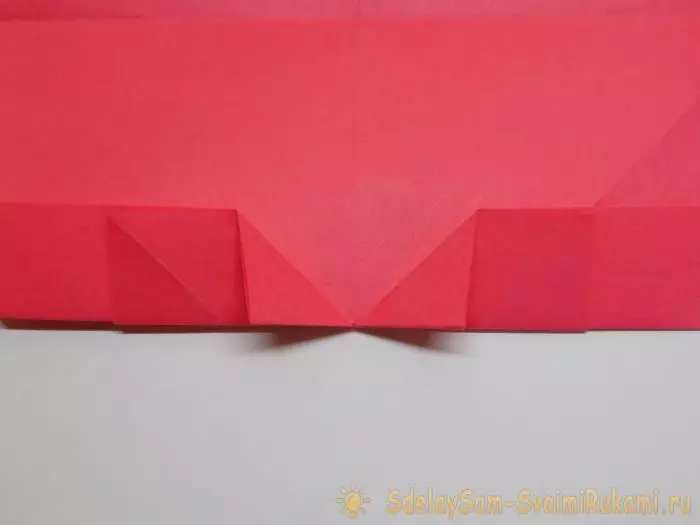 Origami para o día de San Valentín: que facer o 14 de febreiro de papel coas túas propias mans? Caixa de agasallo e origami modular para a nai 26960_31