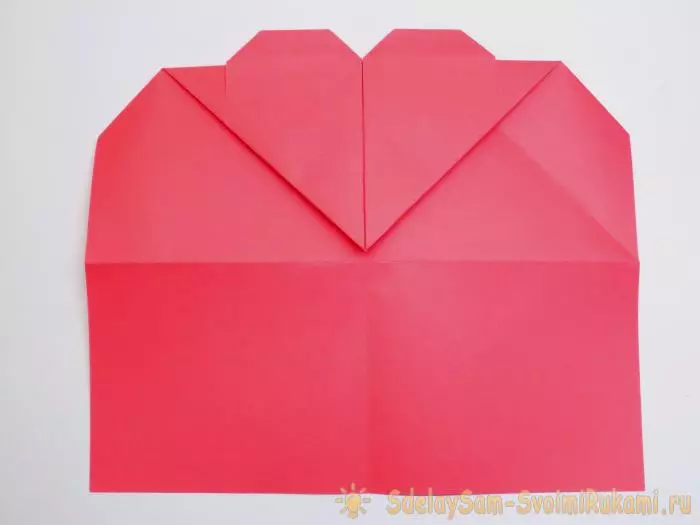 Origami para o día de San Valentín: que facer o 14 de febreiro de papel coas túas propias mans? Caixa de agasallo e origami modular para a nai 26960_33