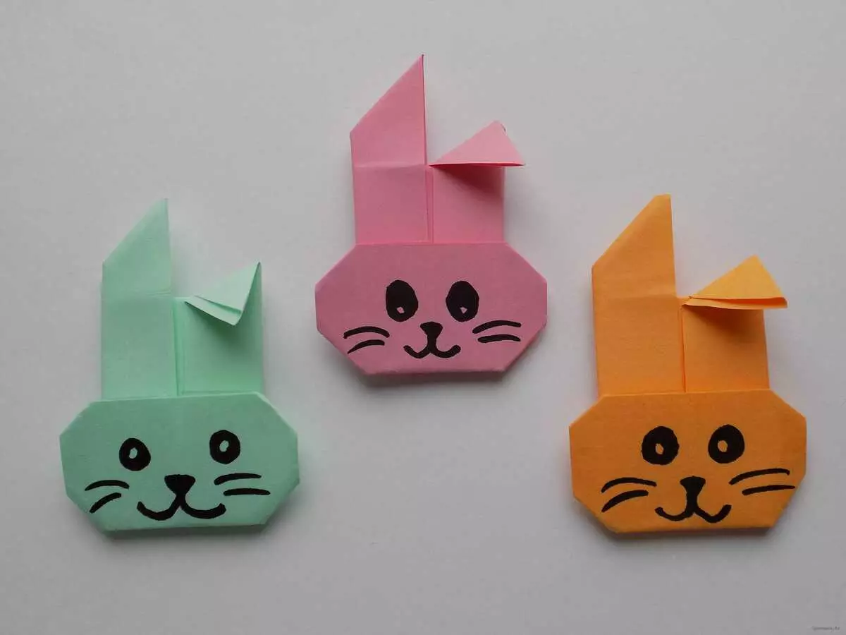 Origami de papel sen cola: como facer unha artesanía de folla A4 sen tesoiras e cola coas túas propias mans paso a paso segundo o esquema? Opcións fáciles 26971_15