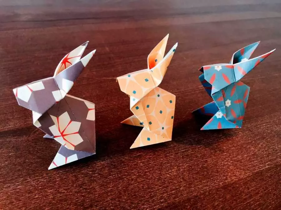 Origami de papel sen cola: como facer unha artesanía de folla A4 sen tesoiras e cola coas túas propias mans paso a paso segundo o esquema? Opcións fáciles 26971_17