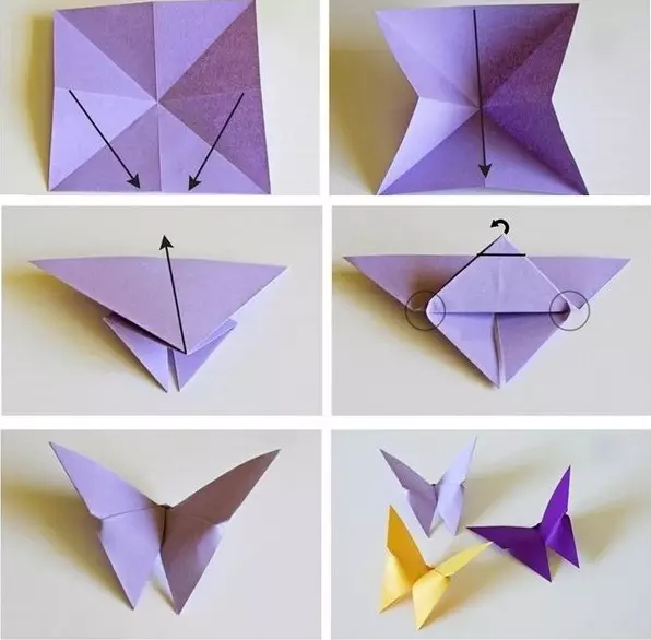 Origami de papel sen cola: como facer unha artesanía de folla A4 sen tesoiras e cola coas túas propias mans paso a paso segundo o esquema? Opcións fáciles 26971_25