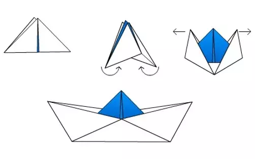Origami de papel sen cola: como facer unha artesanía de folla A4 sen tesoiras e cola coas túas propias mans paso a paso segundo o esquema? Opcións fáciles 26971_30