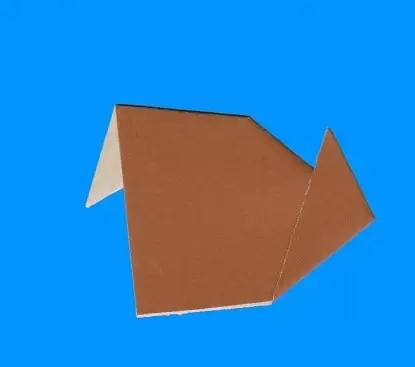 Орігамі «Ворона»: як зробити з паперу ворону, яка відкриває рот? Як з дітьми скласти ворону з дзьобом по схемам? 26972_19