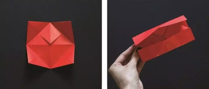 Оригами ерні: сұхбат және басқа да қағаз жөке. Схема және бастауыш қадам жиналмалы қадамның нұсқаулық 26974_13
