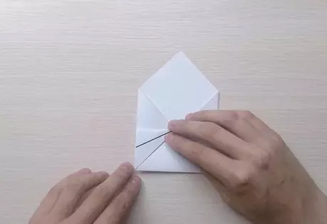 Оригами ерні: сұхбат және басқа да қағаз жөке. Схема және бастауыш қадам жиналмалы қадамның нұсқаулық 26974_7
