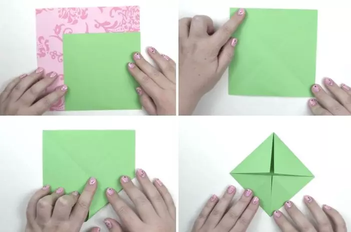 Origami «Waterweewwear» (40 լուսանկար). Ինչպես ծաղիկ պատրաստել թղթի վրա ձեր սեփական ձեռքերով փուլային սխեմայով: Սկսնակների համար մոդուլային օրիգամի ստեղծելու քայլ առ քայլ հրահանգներ 26980_13