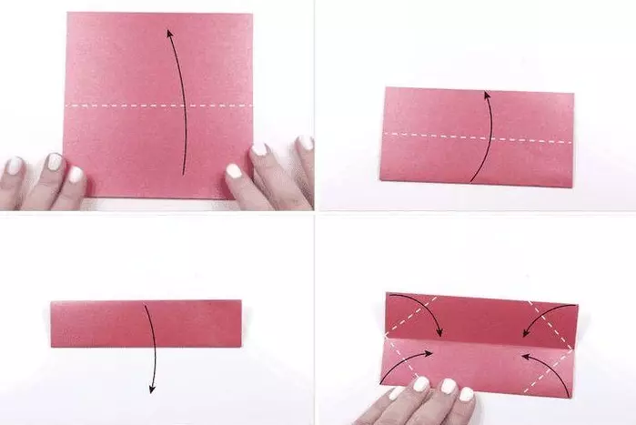 Origami «Waterweewwear» (40 լուսանկար). Ինչպես ծաղիկ պատրաստել թղթի վրա ձեր սեփական ձեռքերով փուլային սխեմայով: Սկսնակների համար մոդուլային օրիգամի ստեղծելու քայլ առ քայլ հրահանգներ 26980_20