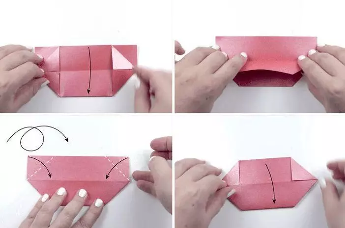 Origami «Waterweewwear» (40 լուսանկար). Ինչպես ծաղիկ պատրաստել թղթի վրա ձեր սեփական ձեռքերով փուլային սխեմայով: Սկսնակների համար մոդուլային օրիգամի ստեղծելու քայլ առ քայլ հրահանգներ 26980_21
