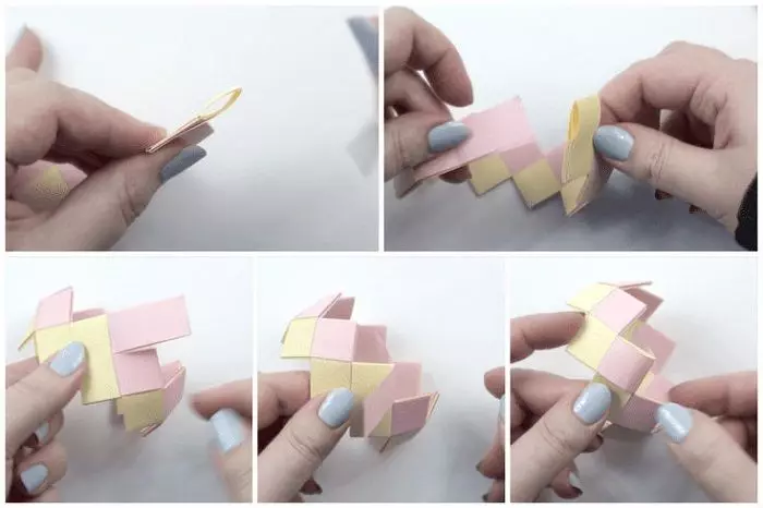 Papier Origami voor kinderen 7-8 jaar oud: eenvoudige schema's voor jongens en meisjes. Hoe maak je Origami het zelf in etappes? 26984_15