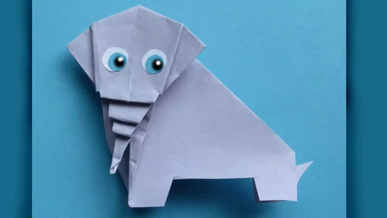 Origami Papye pou timoun 7-8 ane fin vye granmoun: rapid senp pou ti gason ak tifi. Ki jan yo fè origami fè li tèt ou nan premye etap? 26984_23