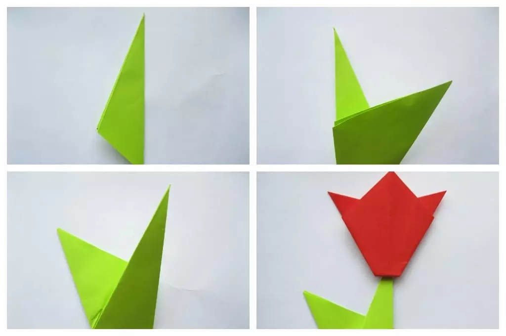 Origami Papye pou timoun 7-8 ane fin vye granmoun: rapid senp pou ti gason ak tifi. Ki jan yo fè origami fè li tèt ou nan premye etap? 26984_49