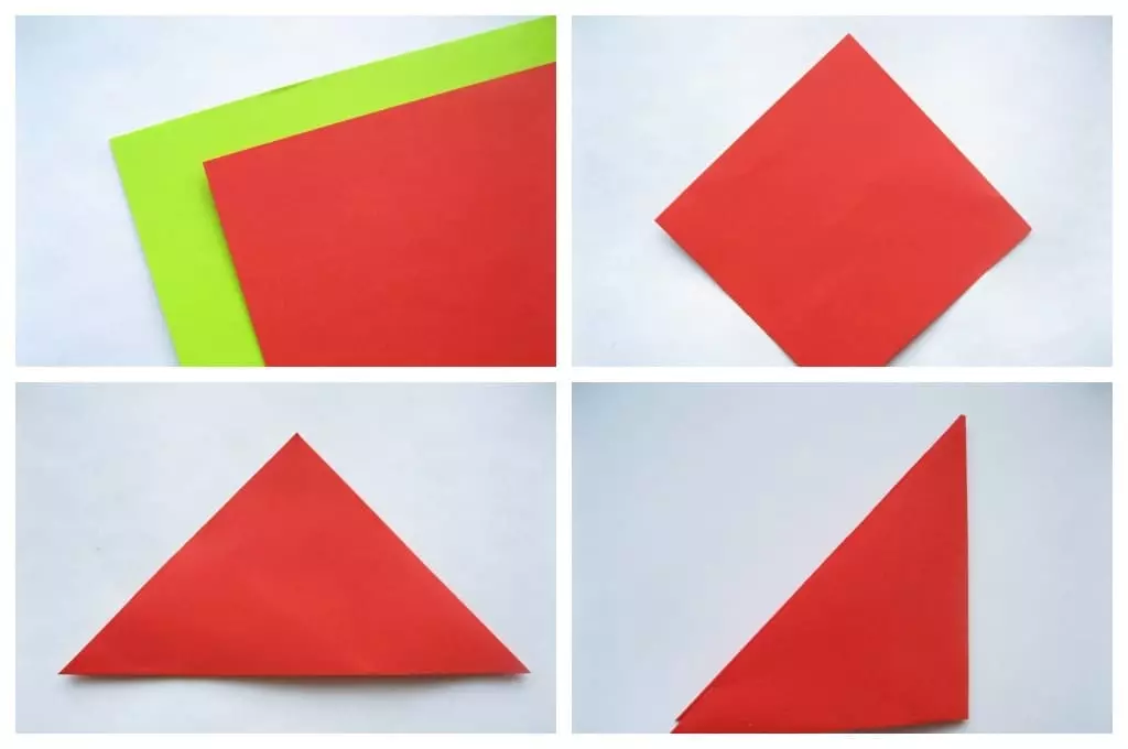 Papier origami foar bern 7-8 jier âld: Simple regelingen foar jonges en famkes. How to make origami dogge it sels yn fazen? 26984_52