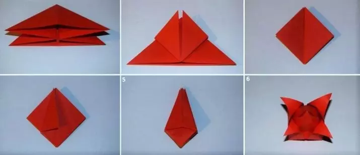 Origami for girls: indlela ukuzenza kusuka iphepha abantwana iminyaka 6-10 ubudala? Schemes lemisebenzi yezandla ezahlukeneyo. Indlela yokwenza imihombiso zigaba? 26985_12