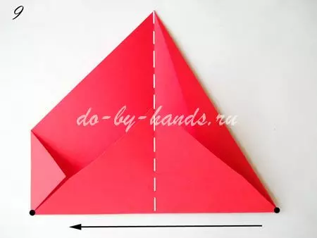 Caixa de origami: Como fazer uma caixa de papel com suas próprias mãos com uma tampa? Como dobrar um gato de caixa no esquema? Os pacotes de origami mais simples em instruções passo a passo sem cola 26986_33