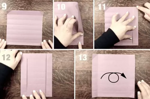 Caixa de origami: Como fazer uma caixa de papel com suas próprias mãos com uma tampa? Como dobrar um gato de caixa no esquema? Os pacotes de origami mais simples em instruções passo a passo sem cola 26986_38