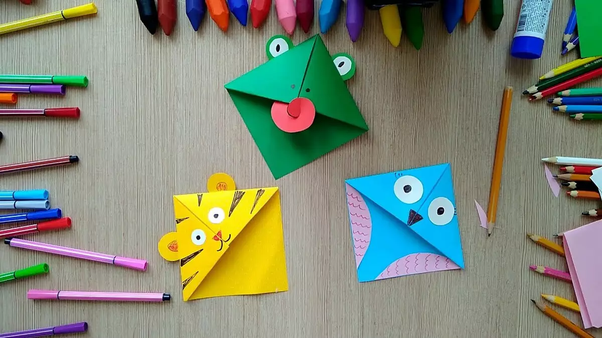 Origami dari kertas untuk kanak-kanak berumur 5-6 tahun: Skim langkah demi langkah, kraf sederhana dengan tangan mereka sendiri. Betapa mudahnya untuk melakukan kelas hangat di pemula kelas induk? 26988_3