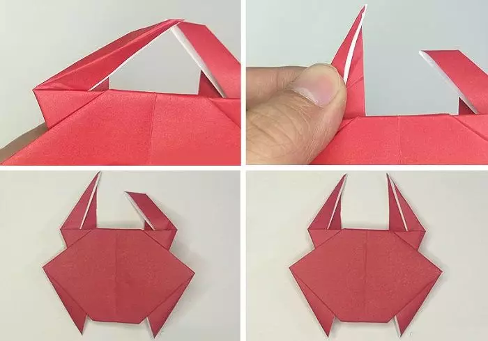 Origami dari kertas untuk kanak-kanak berumur 5-6 tahun: Skim langkah demi langkah, kraf sederhana dengan tangan mereka sendiri. Betapa mudahnya untuk melakukan kelas hangat di pemula kelas induk? 26988_36