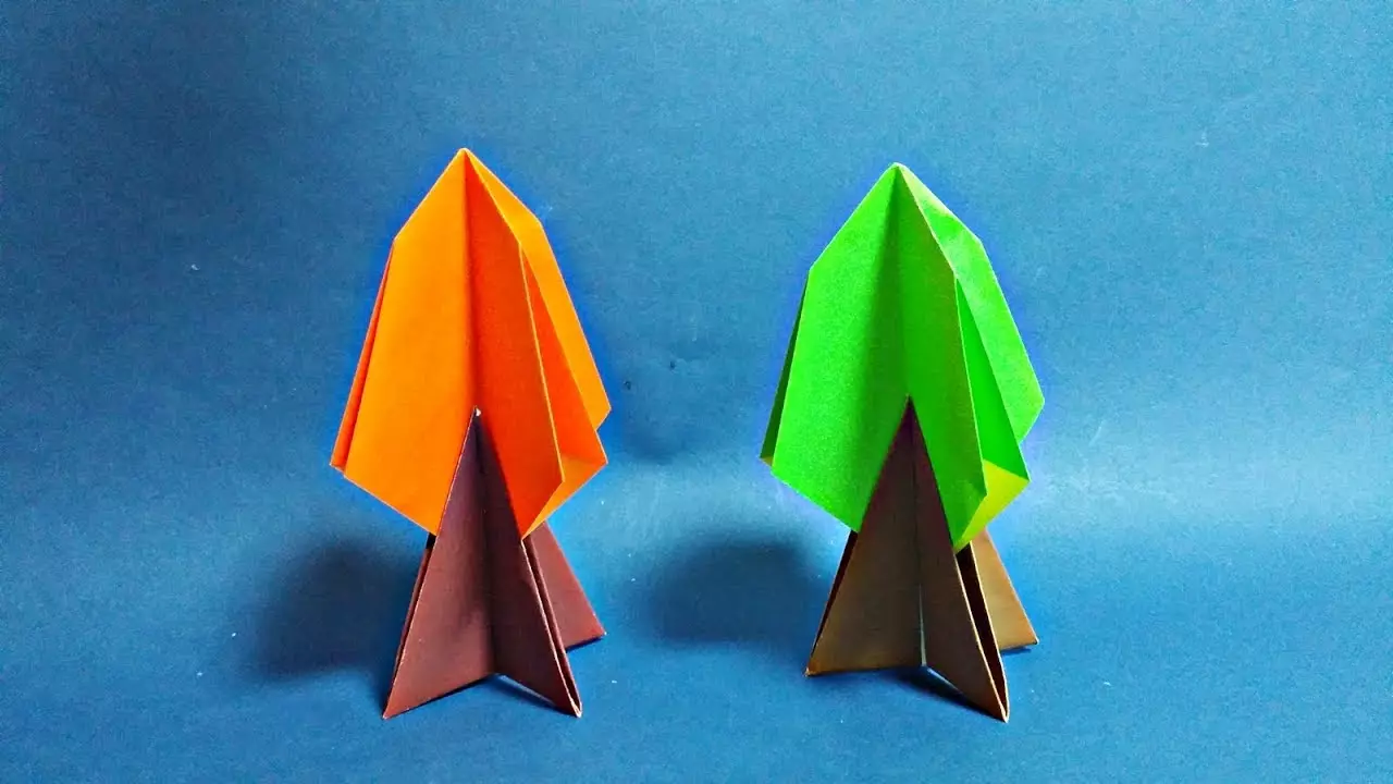 Origami de papel para crianças 5-6 anos de idade: esquemas passo-a-passo, artesanato simples com suas próprias mãos. Quão fácil é fazer uma aula de calor nos iniciantes da Master Class? 26988_52