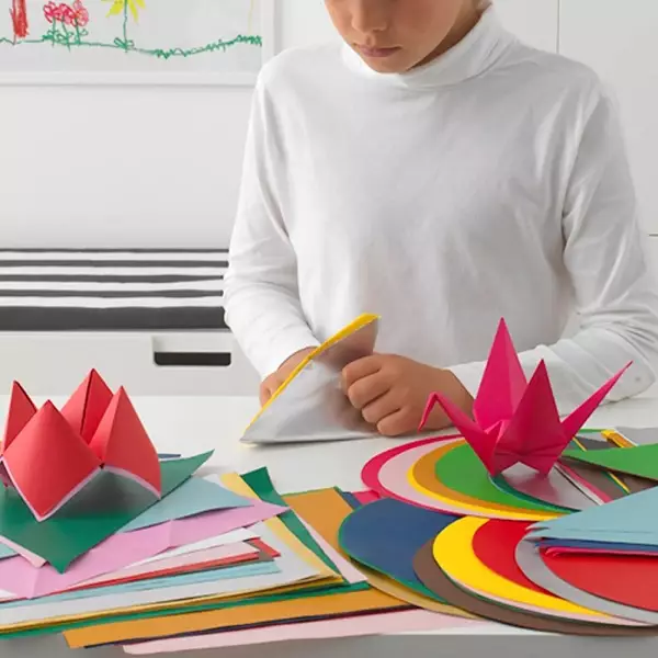 折り紙「熊」：白クマ紙を作るためにどのように？ユニット折り紙の組立方式で、未就学児の子供のためのシンプルなクマ 26990_8