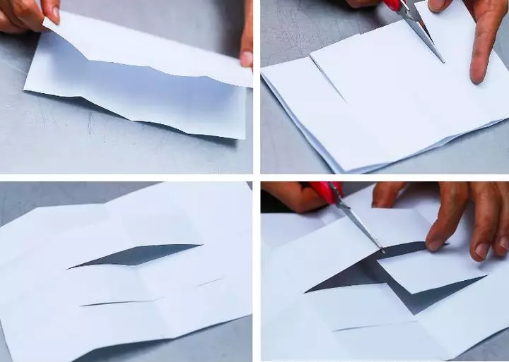 折り紙「メモ帳」：5-6歳の子供と一緒に、あなた自身の手で1枚の用紙からノートブックを作成する方法は？初心者のための接着剤なしで、大小の折り紙 26992_28