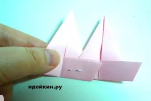 Origami“Crown”：如何根据有孩子的计划用自己的手从纸张中从纸张中制作？纸张模块冠和棺材形式的简单版本 27001_13