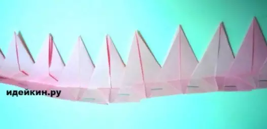 Origami“Crown”：如何根据有孩子的计划用自己的手从纸张中从纸张中制作？纸张模块冠和棺材形式的简单版本 27001_14