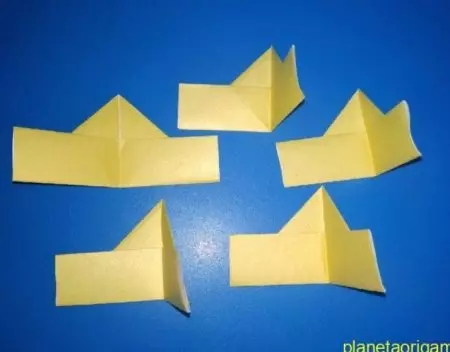 Origami“Crown”：如何根据有孩子的计划用自己的手从纸张中从纸张中制作？纸张模块冠和棺材形式的简单版本 27001_31