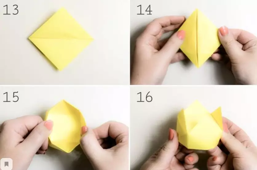 Origami“Crown”：如何根据有孩子的计划用自己的手从纸张中从纸张中制作？纸张模块冠和棺材形式的简单版本 27001_38