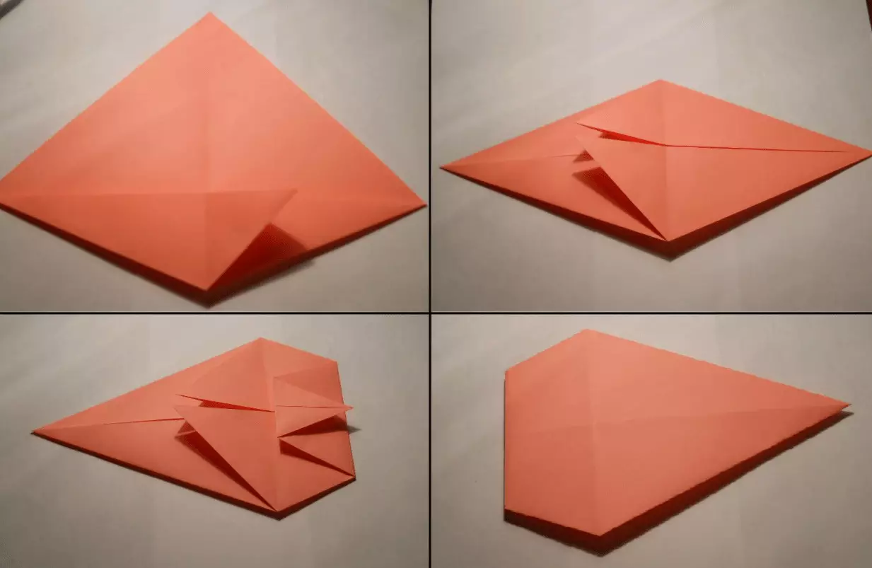 Origami «Unicorn»: πώς να το κάνετε από χαρτί, ανάλογα με το σχήμα με τα παιδιά; Πώς να κάνει ένα κεφάλι εύκολο; Σταδιακή modular origami για αρχάριους 27002_30