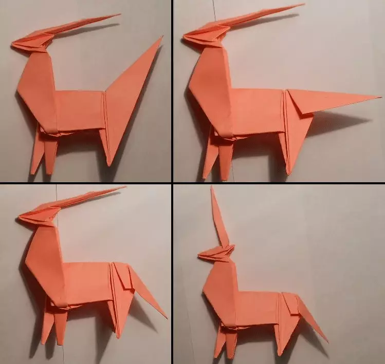 Оригами «Unicorn»: оны балалардың схемасына сәйкес қағаздан қалай жасауға болады? Қалай басын оңай жасауға болады? Жаңадан бастаушыларға арналған кезең-кезеңмен модульдік оригами 27002_43