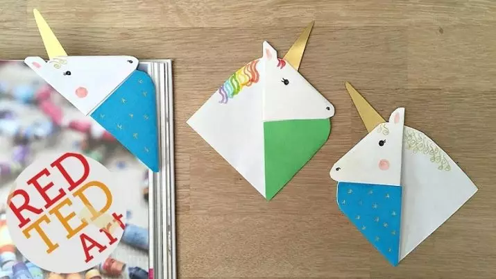 Origami „Unicorn”: hogyan lehet azt a papírt a program a gyerekekkel? Hogyan készítsünk egy fej egyszerű? A szakaszos moduláris origami kezdőknek 27002_8