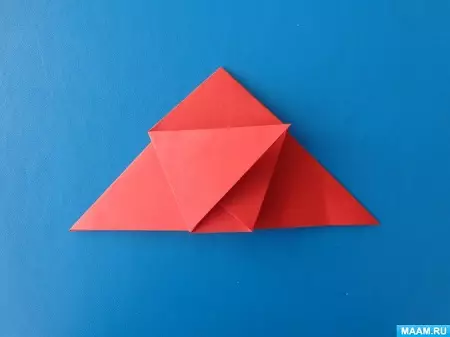 Origami-զամբյուղ: Հավաքովի օրիգամիի թղթից եւ պարզ զամբյուղ սեփական ձեռքերով. Ինչպես կատարել մի զամբյուղի, ըստ սխեմայի երեխաների համար. 27010_31