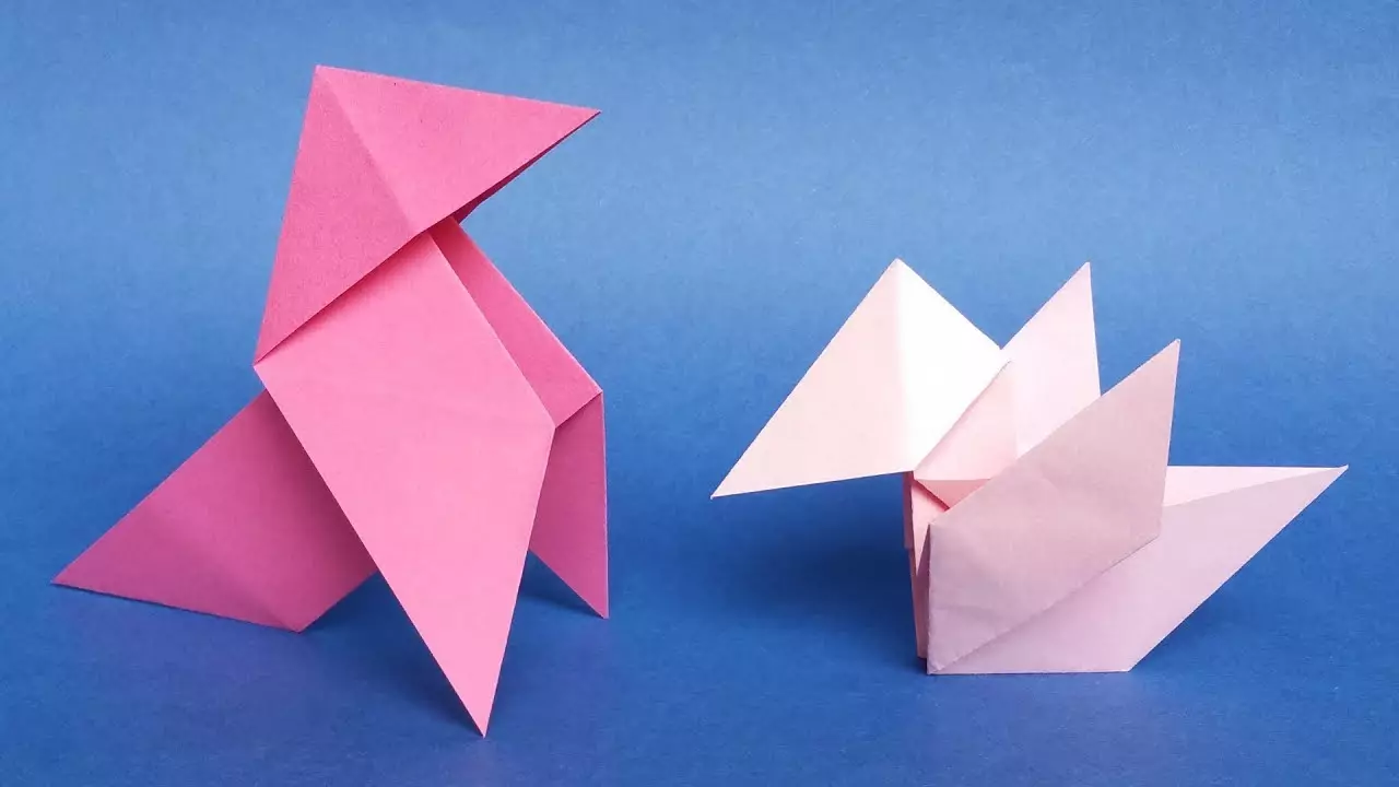 Origami historie: fremveksten av modulære origami. Hvem oppfunnet og i hvilket år? Origami papir for barn i den moderne verden 27025_28