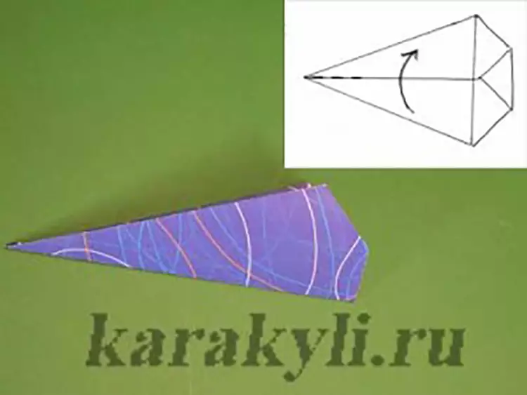 Origami“套件”：中國兒童文件計劃。如何製作藍色簡單和模塊化鯨魚？ 27026_12