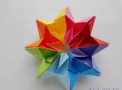 Origami-antistress: Toy-transformators no papīra A4, viegls locīšanas shēma bez līmes. Kā padarīt dažādus interesantus amatus? 27030_16